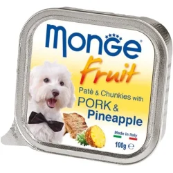 Консерви Monge Вологий корм DOG FRUIT зі свининою і ананасом 0,1 кг (130751)