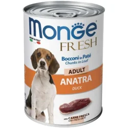 Консерви Monge Вологий корм для собак для всіх порід fresh качка 400 г