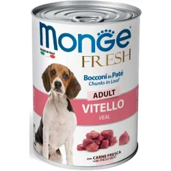 Консерви Monge Вологий корм для собак для всіх порід fresh телятина 400 г