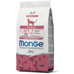 Корм сухой для кошек sterilised с говядиной 1,5 кг