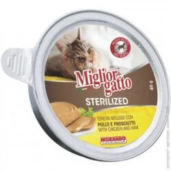 Mousse MG STERILL для котів з куркою та шинкою НОВИНКА, 0.085кг (8007520014601)