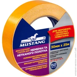 Mustang Стрічка двостороння для мембран та нетканого полотна 30 мм x 25 м