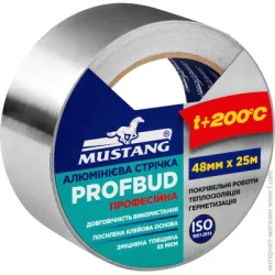Mustang Алюмінієва стрічка ПРОФЕСІЙНА PROFБУД 48 мм x 25 м