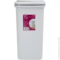 Ведро универсальное со съемной крышкой 15 л MVM Ведро BIN-04 15L Grey