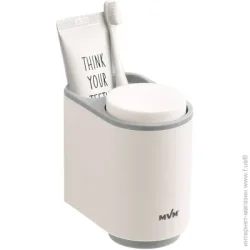 MVM Стакан для зубных щеток BP-20 white/grey