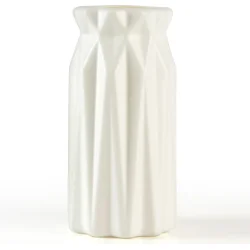 MVM Ваза пластиковая DH-FLOWERS-01 WHITE 18 см