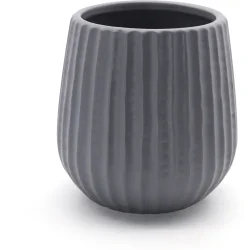 MVM Ваза-кашпо МВМ керамическая DH-FLOWERS-25 S GRAY 13 см Серый