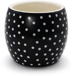 MVM Ваза-кашпо МВМ керамическая DH-FLOWERS-27 BLACK 13 см Черный