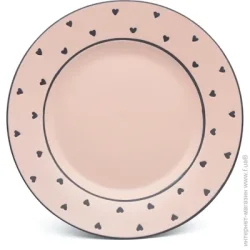 Мелкая столовая для закусок MVM Тарелка обеденная KP-40 Light Pink