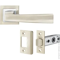 MVM Комплект без запирания Linde А-1355 SN/CP-6 SP матовый никель/полированный хром без петель