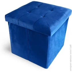 MVM Ящик-пуф TH-05 BLUE 380x380x380 мм