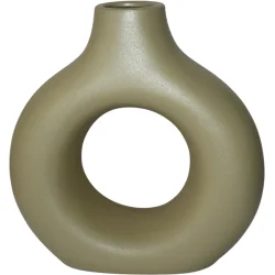 Nana Ceramics Ваза керамическая Стайл 21 см муар капучино