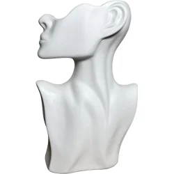 Nana Ceramics Ваза керамическая Мадам 25 см белый муар