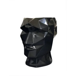 Nana Ceramics Ваза керамическая Кай 28 см черный глянец