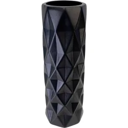 Nana Ceramics Ваза керамическая Поли 41 см муар черный