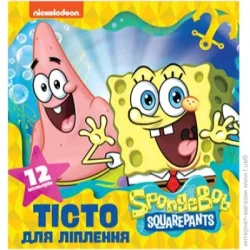 Nickelodeon Тесто для лепки 12 цветов 122728 масса для лепки