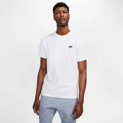 Спортивная футболка Nike Футболка CLUB TEE AR4997-100 р.XL белый