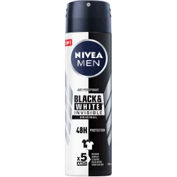 Дезодорант для мужчин Nivea Men Невидимый для черного и белого спрей 150 мл (4005808729890)