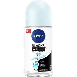 Дезодорант для жінок Nivea Чорне та біле Невидимий Pure кульковий 50 мл (0000042246930)
