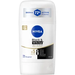 Дезодорант для жінок Nivea Black & White Invisible Silky Smooth стік 50 мл (4006000084640)