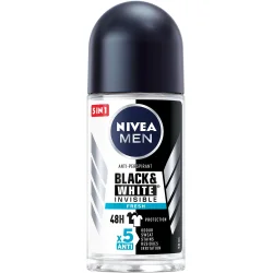 Дезодорант для мужчин Nivea Men Невидимый для черного и белого Fresh шариковый 50 мл (4005900378422)