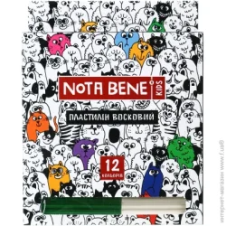 Nota Bene Пластилин восковый 12 цветов 144 г