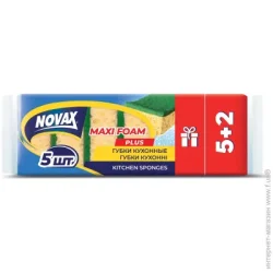 Novax Губка кухонна 5+2 шт (4823058326566)