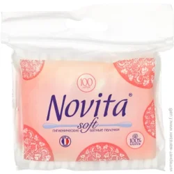 Novita Ватные палочки soft 100 шт. (мягкая)