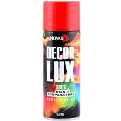 Автомобільна фарба Nowax Краска високотемпературна 370°, Spray 450ml., червоний, (FLAME RED/RAL3000) (NX48040)