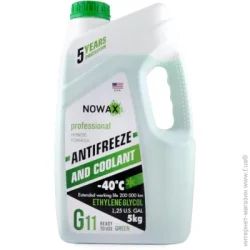 Антифриз готовый Nowax G11-40 °С (NX05003) 5кг зеленый 5 кг