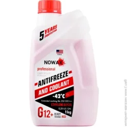 Антифриз готовий Nowax G12 + -42 ° С (NX01006) 1кг червоний 1 кг