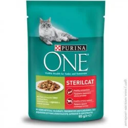 Корм для кастрированных котов/стерилизованных кошек Sterilcat с индейкой и зеленой фасолью 85 г