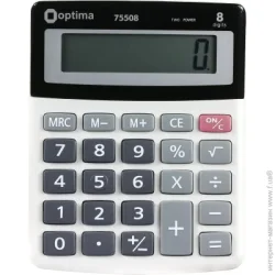 Optima Калькулятор 8 розрядів 135x107x32 мм