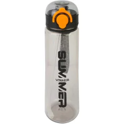 Optima Пляшка для води Straw 500 мл чорна U-1319-01
