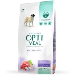 Сухой корм Optimeal Корм для взрослых собак малых пород c уткой 12 кг