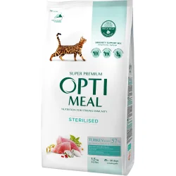 Корм Sterilised индейка и овес 1,5 кг