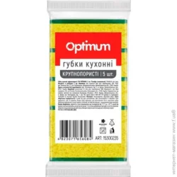 Optimum Губка для кухні крупнопориста 5 шт.