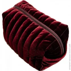Organize Косметичка Косметичка бархатная 24*13*13 см (бордо) бордовый