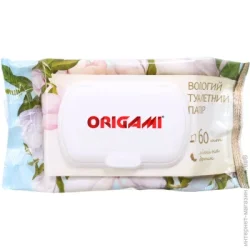 Влажная туалетная бумага Origami однослойная с клапаном 60 шт