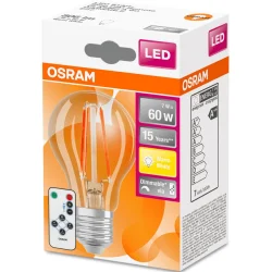 Светодиодная лампа Osram Лампа светодиодная FIL Dimmable A60 7 Вт E27 2700 К 220 В прозрачная 4058075269644