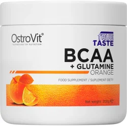 Аминокислота Ostrovit Аминокислотная смесь BCAA +  Glutamine апельсин 200 г