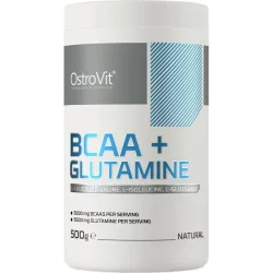 Аминокислота Ostrovit Аминокислотная смесь BCAA +  Glutamine без вкуса 500 г 50 порц.