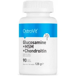 Специальная добавка Ostrovit Комплекс для суставов и связок Glucosamine +  MSM +  Chondroitin 90 шт./уп.