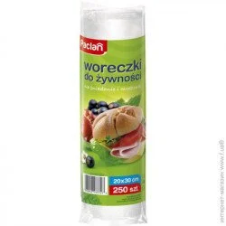 Paclan Пакети для бутербодів 20x30см 250шт в рулоні (5900942133727)