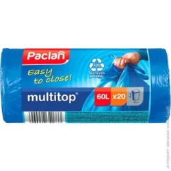 Мішки для сміття Paclan Мішки для побутового сміття стандартні 60 л 20 шт. (MultiTop)