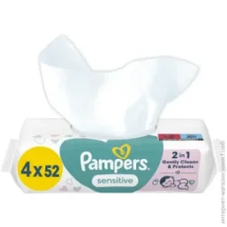 Pampers Серветки Sensitive 4х52 шт 208 шт.