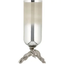 Panache Ваза Driftwood 51 см сірий блиск/нікель