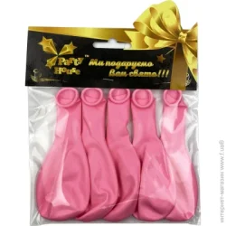 Party House Набор шариков 25 см розовый 5 шт.