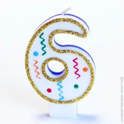 Свеча Party House Свечи для торта "6" 1 шт.