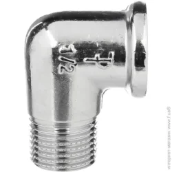 Фитинг Pattaroni Колено ВН 1/2" хромированное
